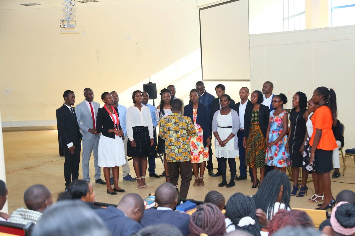 CUKSDA Members Singing In Churc